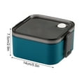 thumbnail image 2 of Japanese Bento Box Double Layer Lunch Container Microwave Safe Food Storage Box Separated Compartments Leak-proof Lunch Box Portable Meal Prep Container, 2 of 2