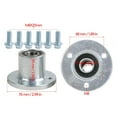 thumbnail image 3 of Complete Go Kart Wheel Hub Kit – 2 Front Wheel Hubs & Steering Spindles (17mm Shaft, 50mm Bolt, 3 Lug) + 2 Rear Axle Hubs 23T 24mm Bore for 11x7.10-5 10x4.50-5 Wheels Drift Trike ATV Buggy Quad Bike, 3 of 9