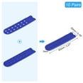 thumbnail image 2 of 10 Pairs Snapback Strap Cover, Double Row 14 Holes Plastic Adjustable Hat Snap Buckle Replacement (Dark Blue), 2 of 6