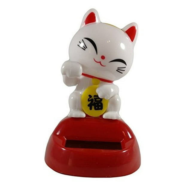 Japanese Quality Solar Powered Lucky Cat Bobblehead