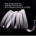 thumbnail image 3 of 2 Paires Lastiques Lacets Plats Avec Fermeture En Mtal, Lastiques Sans Nuds Cravate Lacets Pour Enfants Et Adultes, Lacets De Sport De Chaussures Pour, 3 of 4