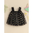 thumbnail image 4 of Nygoyerh Toddler Little Girls Summer Tulle Sling Dress Dot Print Sleeveless Layered Sheer A-line Dress 6M 12M 18M 24M 3T 4T Kids Sweet Tutu Princess Dress for Daily Party, 4 of 8