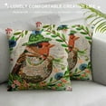 thumbnail image 3 of Chilfamy Christmas Wreath Throw Pillow Covers Winter Animal Lovely Bird Decorative Farmhouse Pillow Cover Xmas Pillowcase Cushion Cover Holiday Outdoor Decorations (Xmas-Bird), 3 of 5