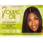 Vitale Olive Oil Anti Breakage Relaxer Kit with Coconut oil and Vitamins, Super, 1 Ea, 2 Pack