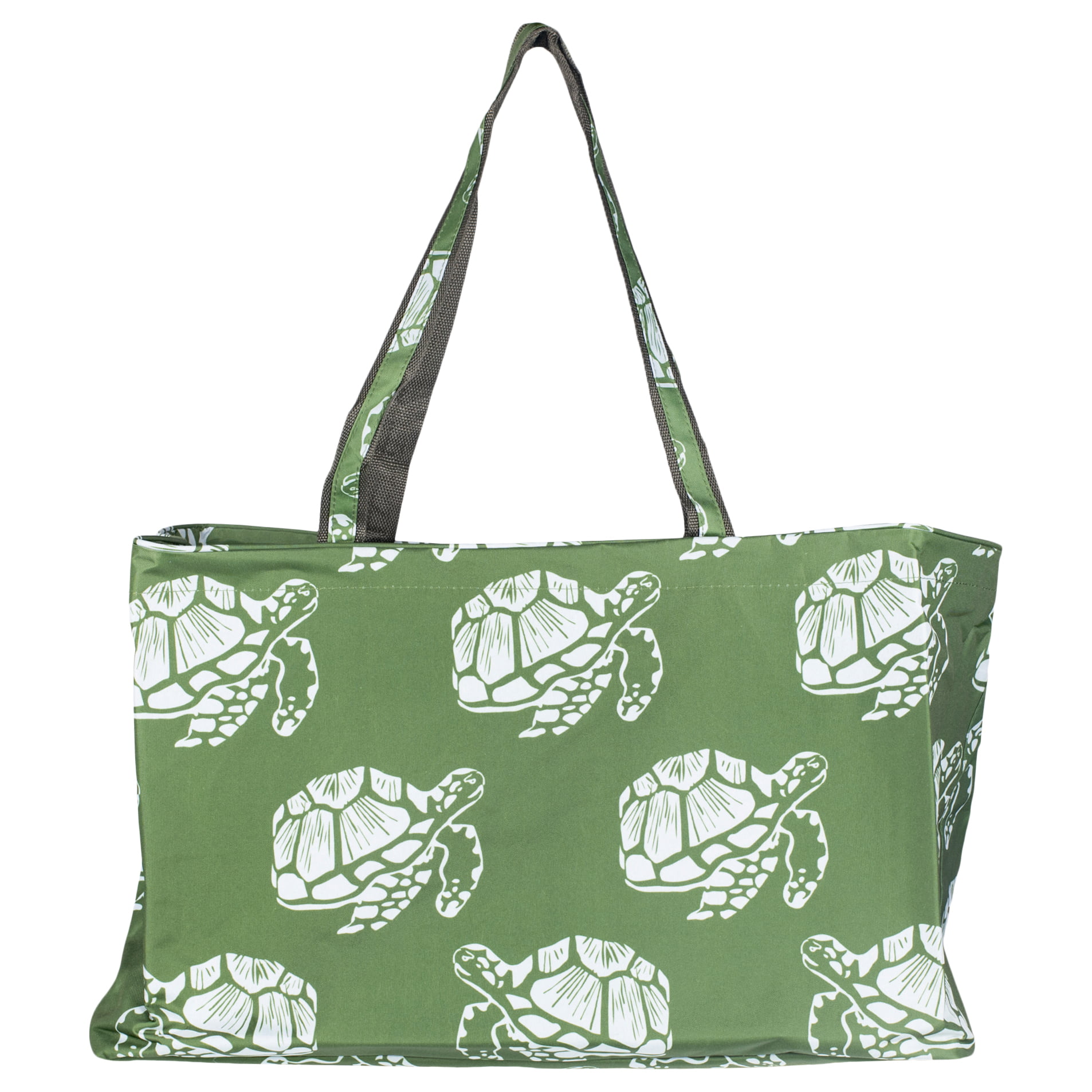 Details about   All Purpose Travel Laundry Shopping Zipper Utility Tote Bag Green Turtle