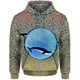 thumbnail image 4 of Sudadera con capucha holgada con estampado de ballenas y medusas para hombre, ropa de calle Harajuku, ropa Y2k, otoño, 4 of 5
