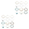 thumbnail image 3 of Tobilleras Qarigey joyería para el cuerpo cómodas cadenas para tobillos 2 piezas tipo 8, 3 of 6