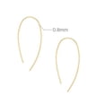 thumbnail image 2 of Fwttom Minimalist Ear Clip Ear Button Ear Thread Earrings Korean Version Line Small High End Earrings, 2 of 2
