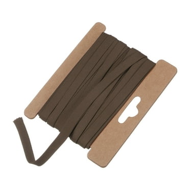 Uxcell Double Fold Bias Tape 1/4 Inch 6 Yards Cotton Bias Binding Tape Bulk for Sewing Brown