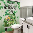 thumbnail image 7 of Newhomestyle St Patricks Day Shower Curtain, 72"X72" Shamrock Shower Curtain, St Patricks Day Bathroom Decor, 7 of 7