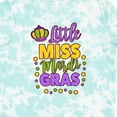thumbnail image 4 of Inktastic Little Miss Mardi Gras with Crown and Dots Girls Toddler T-Shirt, 4 of 5