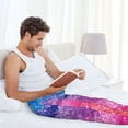 thumbnail image 5 of Fuzoiu Rainbow Glitter Cute Print Men's Pajama Pants,Lounge Pants for Men,Lounge PJ Bottoms,Sleepwear Pants with Drawstring Pockets -X-Large, 5 of 6