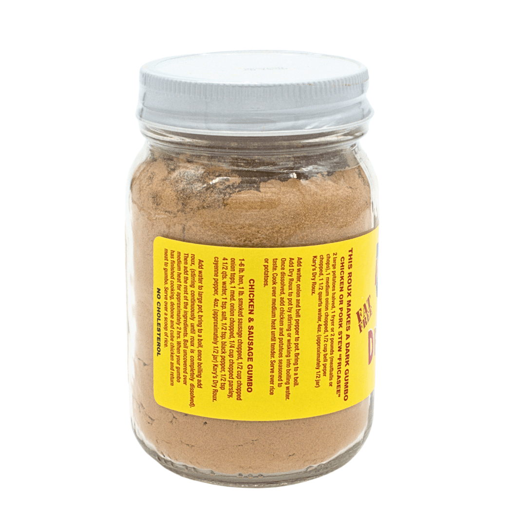 (3 pack) Kary's No Fat No Sodium Dry Roux, 8 oz. Jar