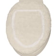 thumbnail image 6 of Home Weavers Allure Collection Toilet Lid Cover, 100% Cotton Soft Elastic Fit, Machine Washable, 18"x18", Ivory, 6 of 11