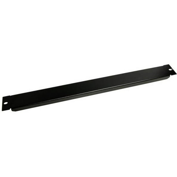 Blanking Panel, 1U, 19in, Steel, Black, Blank Rack Panel