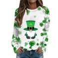 thumbnail image 1 of Gibobby Sudadera sin capucha y ocio Sudadera con capucha de moda para mujer, camisa deportiva, informal de manga larga, camisa deportiva holgada de otoño (Blanco, 35), 1 of 4