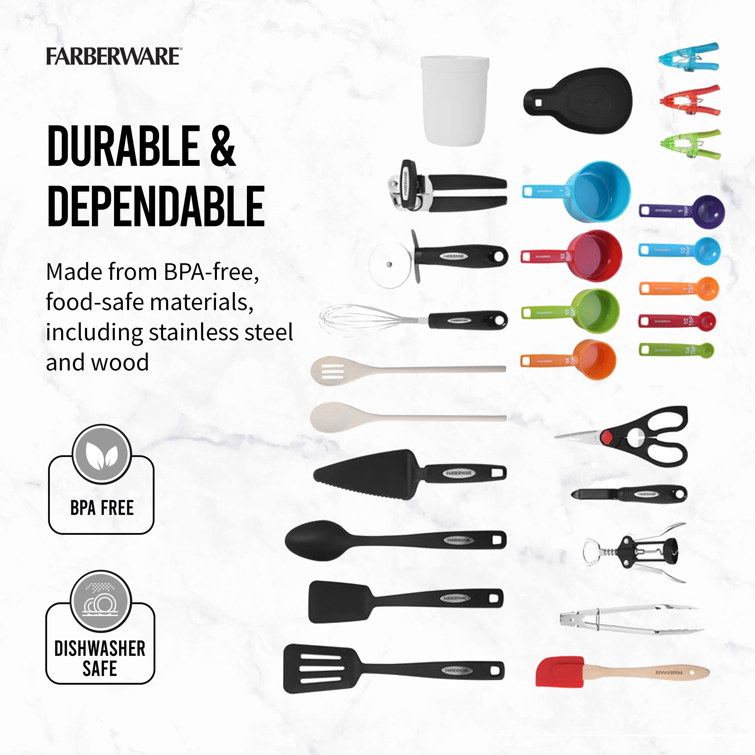 Farberware 28 Piece Kitchen Utensil and Gadget Set