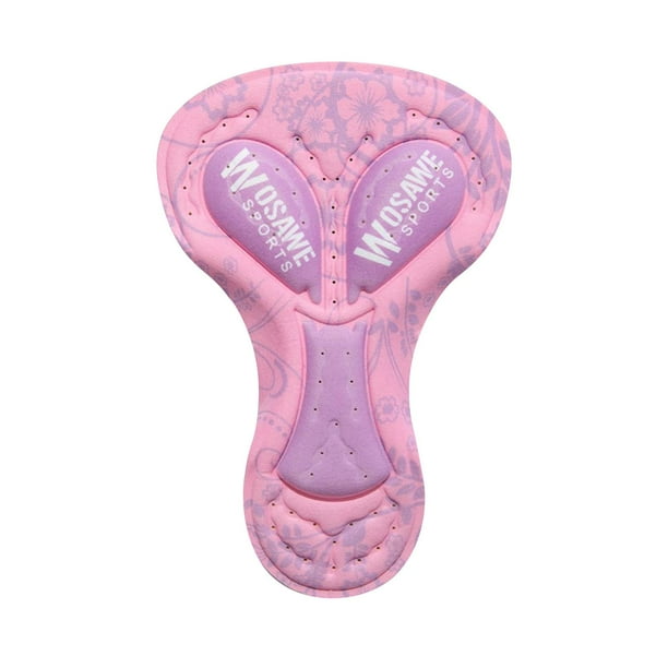 Alfombrilla para Pantalones Cortos de Bicicleta, Cómodos Suministros Acolchados 3D, Cojín para Asiento de Bicicleta para Ropa, Ropa Interior de Ciclis Rosa