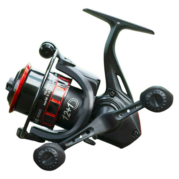 KUFptva LS1000-LS3000 5.0:1 Gear Ratio Fishing Reel Metal Spool Fishing Reel for Freshwater and Saltwater