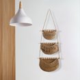 thumbnail image 4 of CSChome Storage Basket Fruit Hanging Basket Hollow Design Breathable Handmade Three layer Decorative Rope Woven Basket for Vegetables and Fruits, 4 of 7