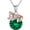05-May-Emerald, variant on July Ruby Birthstone Fox Pendant Necklace for Women, 925 Sterling Silver Red Birthday Jewelry Gifts