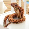 thumbnail image 2 of Novelty Plush Toy Simulation Cobra Halloween Game Props Adult Children Creative Birthday Gift Sofa Decoration Plush Toy (110cm), 2 of 2