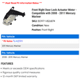 thumbnail image 2 of Front Right Door Lock Actuator Motor - Compatible with 2008 - 2011 Mercury Mariner 2009 2010, 2 of 2
