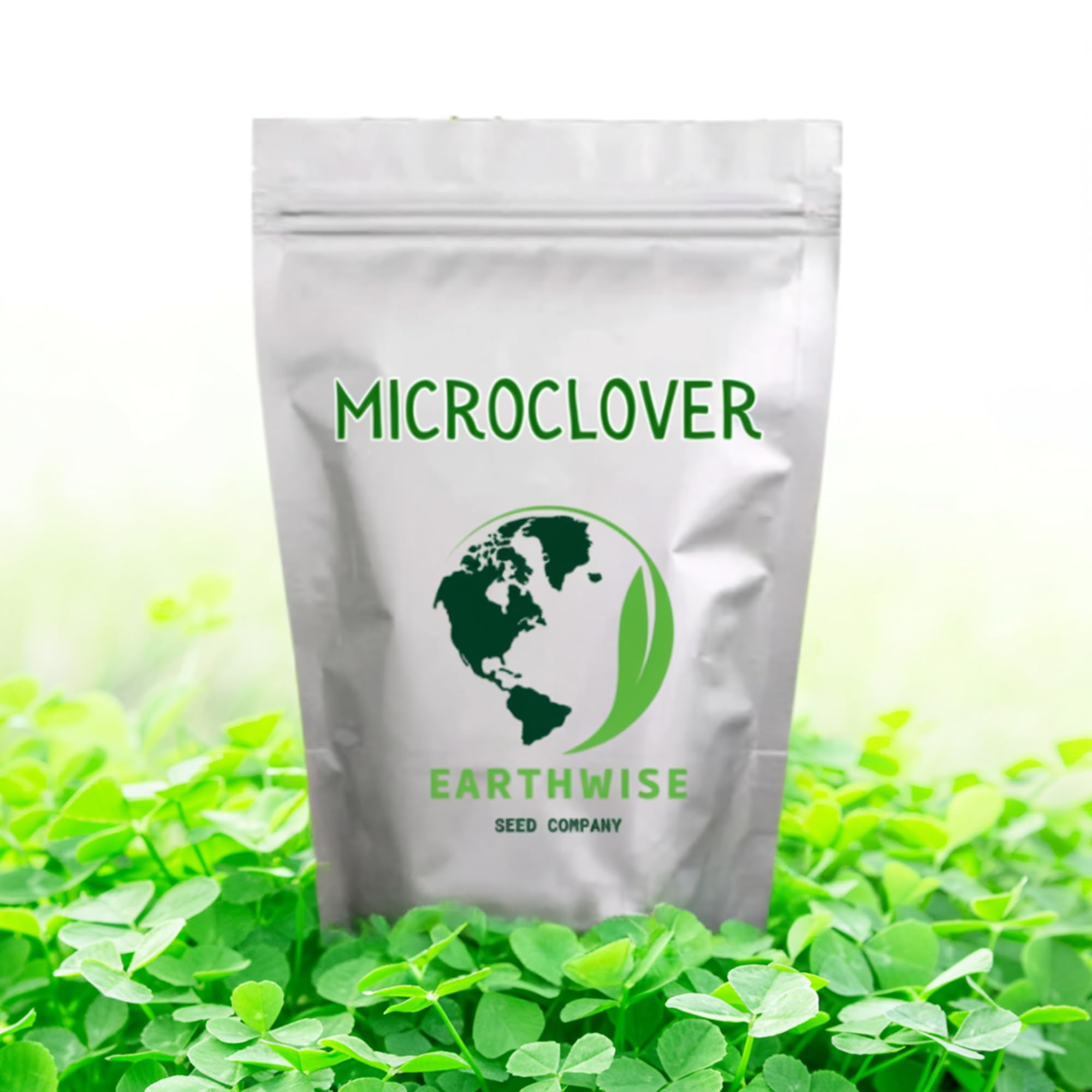 Earthwise Microclover Alternative Lawn Seed, Low-Maintenance, Eco-Friendly Turf, 1lb, Covers 500–1000 Sq ft