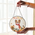 thumbnail image 2 of Happy Thanksgiving Papillon with Turkey Pumpkins Autumn Vibes Stained Glass Suncatcher Pap Butterfly Dog Lover Window Hanging Sign Decor - 12018, 2 of 5