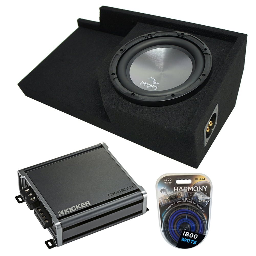 Compatible with 1988-1998 GMC Sierra Ext Cab Truck Harmony R124 Single 12 Sub Box Enclosure 