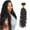 Black, variant on Hair Water Human Hair Bundles Brazilian Virgin Hair 20in Natural Black Wet and Wavy Human Hair Extensions for Women, Full Volume, Soft Touch, Daily Styling, Party, Cosplay