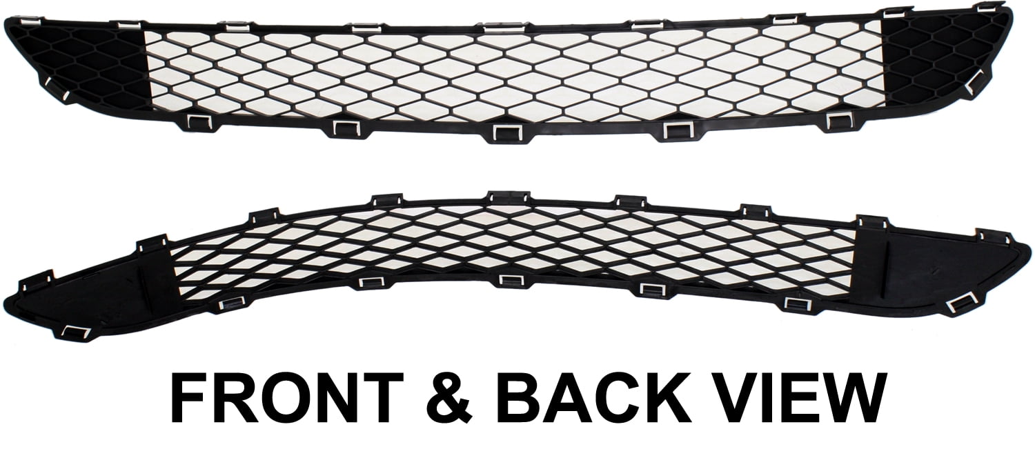 Bumper Grille Compatible With 2006-2010 Toyota Sienna Front, Lower Textured Black