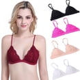 thumbnail image 2 of Forzero Women's Super Thin Lace Bra Without Steel Ring Comfortable Breathable Underwear, 2 of 2