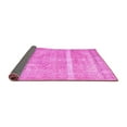 thumbnail image 2 of Ahgly Company Indoor Round Abstract Pink Contemporary Area Rugs, 8' Round, 2 of 4