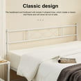 thumbnail image 4 of VECELO Set of 2 Twin Size Metal Bed Frame with Headboard and Footboard, White, 4 of 8