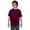 MAROON, variant on The Gildan Youth DryBlend 56 oz, 50/50 T-Shirt - WHITE - XS