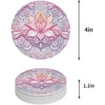 thumbnail image 1 of FMSHPON Mandala Lotus Set of 6 Round Coaster for Drinks, Absorbent Ceramic Stone Coasters Cup Mat with Cork Base for Home Kitchen Room Coffee Table Bar Decor, 1 of 6