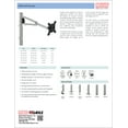 thumbnail image 4 of Novus MY One Plus Monitor Arm and 13.75" MY Column with Grommet Base, ergonomic and highly adjustable, silver, 4 of 4