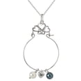 thumbnail image 1 of Sterling Silver Charm Holder and Cable Chain Necklace, 18", 1 of 1
