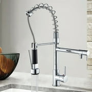 Senlesen Chrome Kitchen Faucet Swivel Sink Pull Down Sprayer Mixer Tap