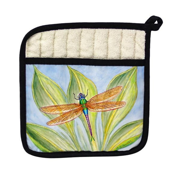 Betsy Drake PT299 Dicks Dragonfly Pot Holder