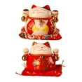 thumbnail image 1 of 2 huchas de gato de la suerte Feng Shui con decoración artística para guardar dinero, ideal como regalo de oficina. Estilo A y Estilo C, 1 of 9