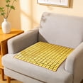 thumbnail image 7 of Leodye 1PCS Summer Natural Bamboo Seat Cushion Square Cool Woven Rattan Pad Breathable Non-Slip Mat for Sofa Chair office Car Seat -15.7x15.7in, 7 of 7