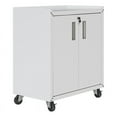 thumbnail image 5 of Manhattan Comfort Fortress Metal Mobile Garage Cabinet with Shelves in White, 5 of 10