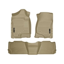 Husky Liners 98253 Weatherbeater Floor Mats Fit 2007-2014 Cadillac Escalade, Chevy Tahoe, GMC Yukon (Various Trims, w/ 2nd Row Bench/Bucket Seats) - Front/2nd Seat - Tan