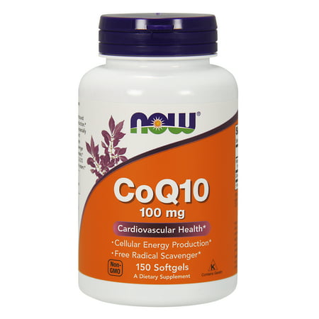 NOW Supplements, CoQ10 100 mg, Pharmaceutical Grade, 150