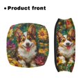 thumbnail image 2 of HELLHERO Corgi Flowers Seat & Backrest Cover Set Stain Proof Seat Back Cover & Dust Cover for The Elderly Outdoors for Elderly Adults, 2 of 7