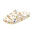 thumbnail image 2 of Willtoo Women Slides Sandals Hollow Hole Printed Non-Slip House Slippers Casual Platform Beach Sandals Bathroom Slides Shower Shoes, 2 of 4