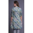 thumbnail image 5 of Bimba Women Straight Kurta Mandarin Collar Printed Dress Short Kurti Tops, 5 of 6