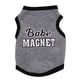 thumbnail image 1 of Bienvenido Moda Verano Mascota Perro Cachorro Desiner Ropa Disfraz Ropa Chalecos (M Oceanic Gray), 1 of 3